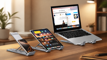 Deskwell 8-in-1 Foldable Laptop Stand + Dock
